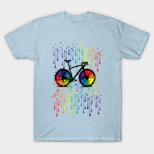 Rainbow bicycle 2 T-Shirt